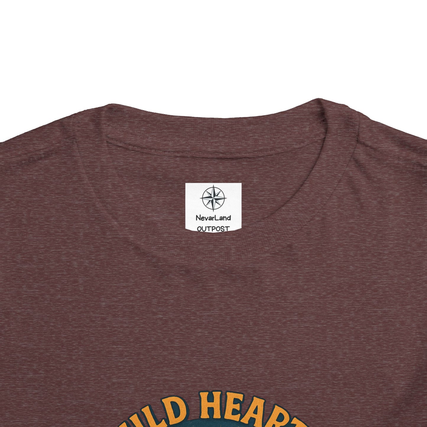 Wild Hearts Never Lost Toddler Tee — Bear Guitar Campfire Kids T-Shirt