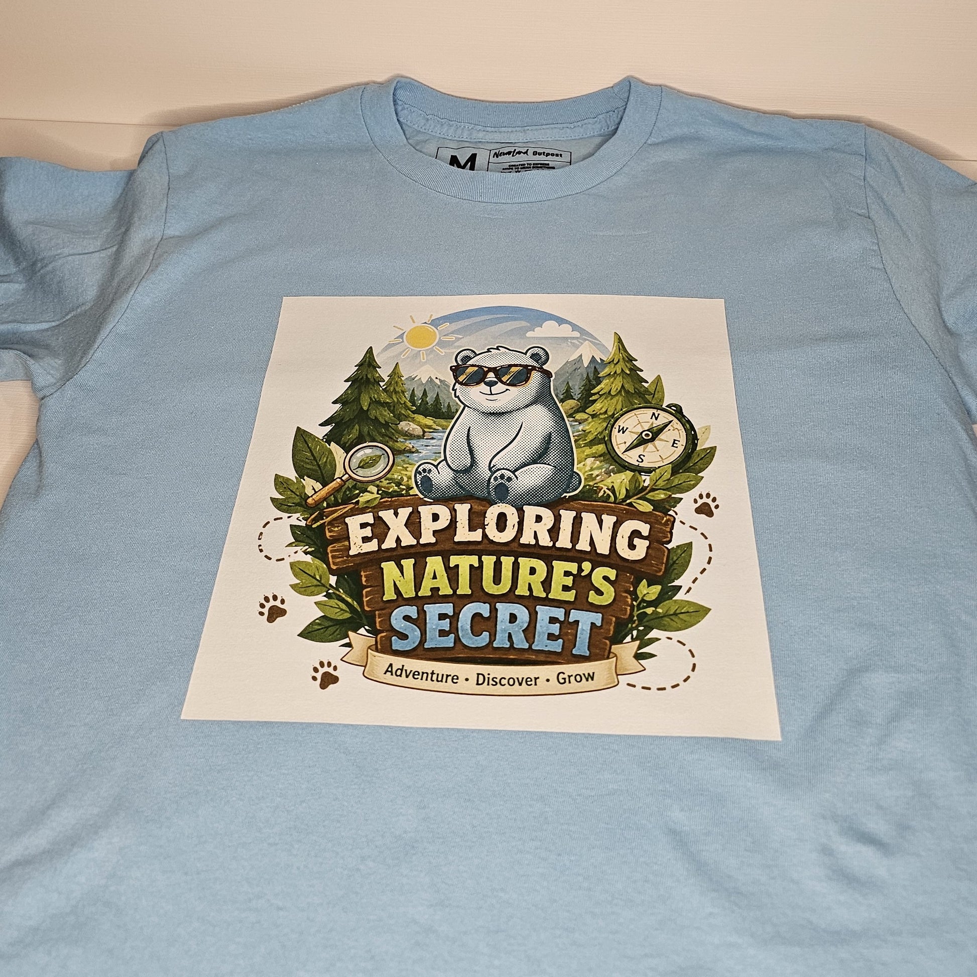 Exploring Nature’s Secret Youth Adventure Tee | 100% Cotton Jersey - NevarLand Outpost