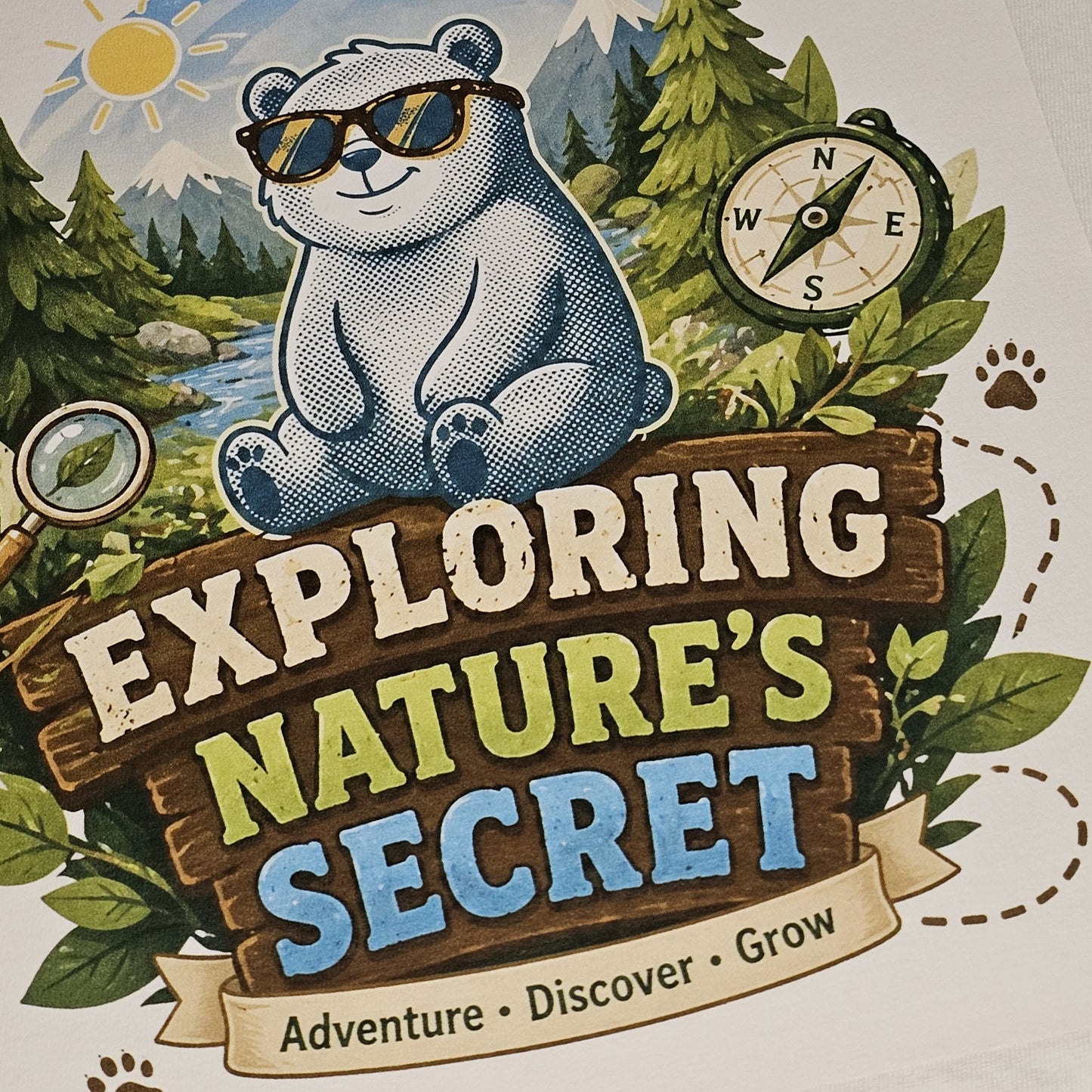 Exploring Nature’s Secret Youth Adventure Tee | 100% Cotton Jersey - NevarLand Outpost