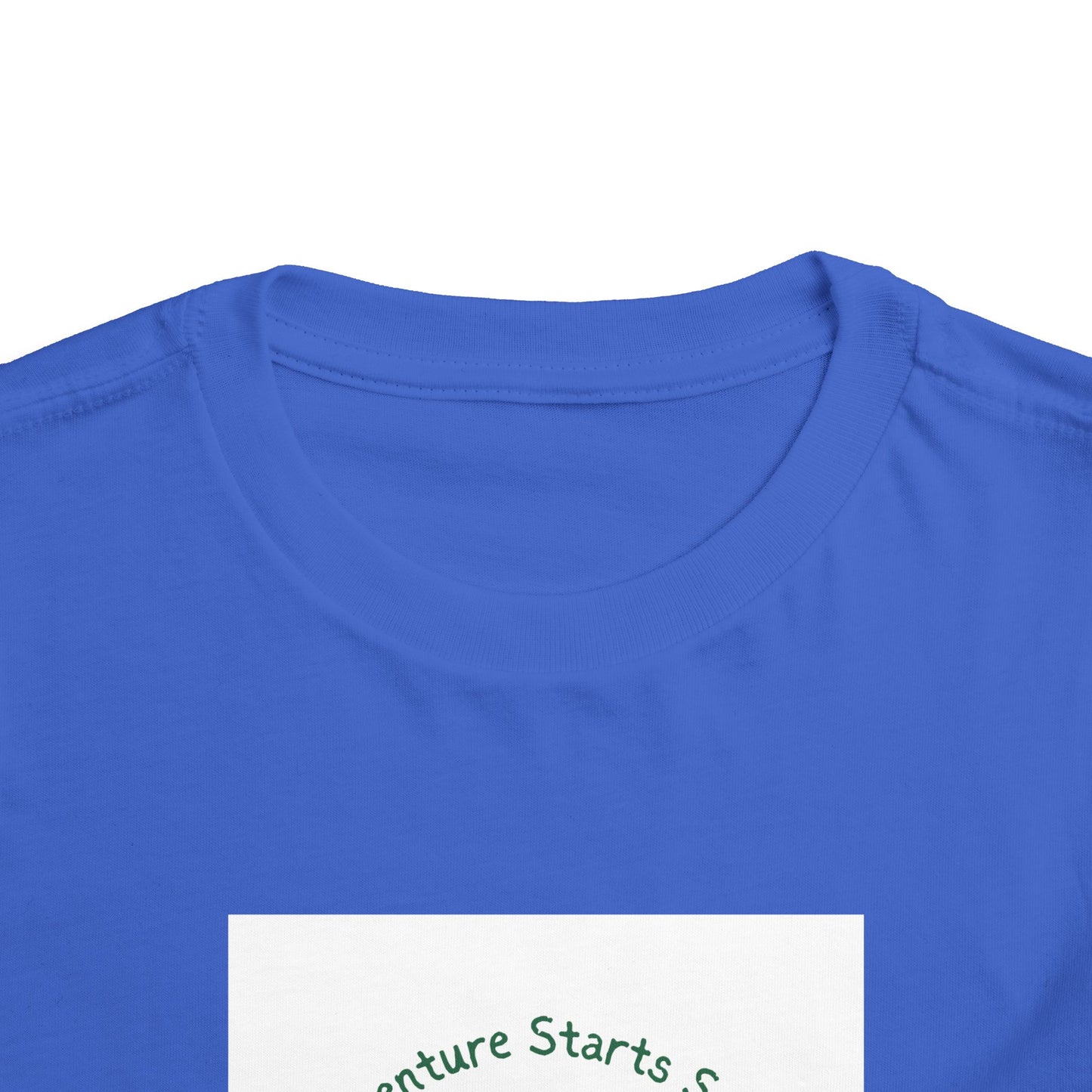 Toddler Tee — "Adventure Starts Small" Woodland Camper Graphic
