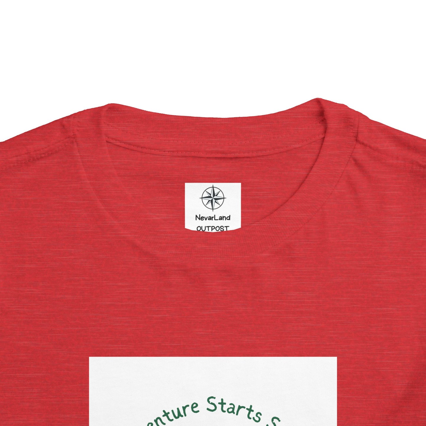 Toddler Tee — "Adventure Starts Small" Woodland Camper Graphic
