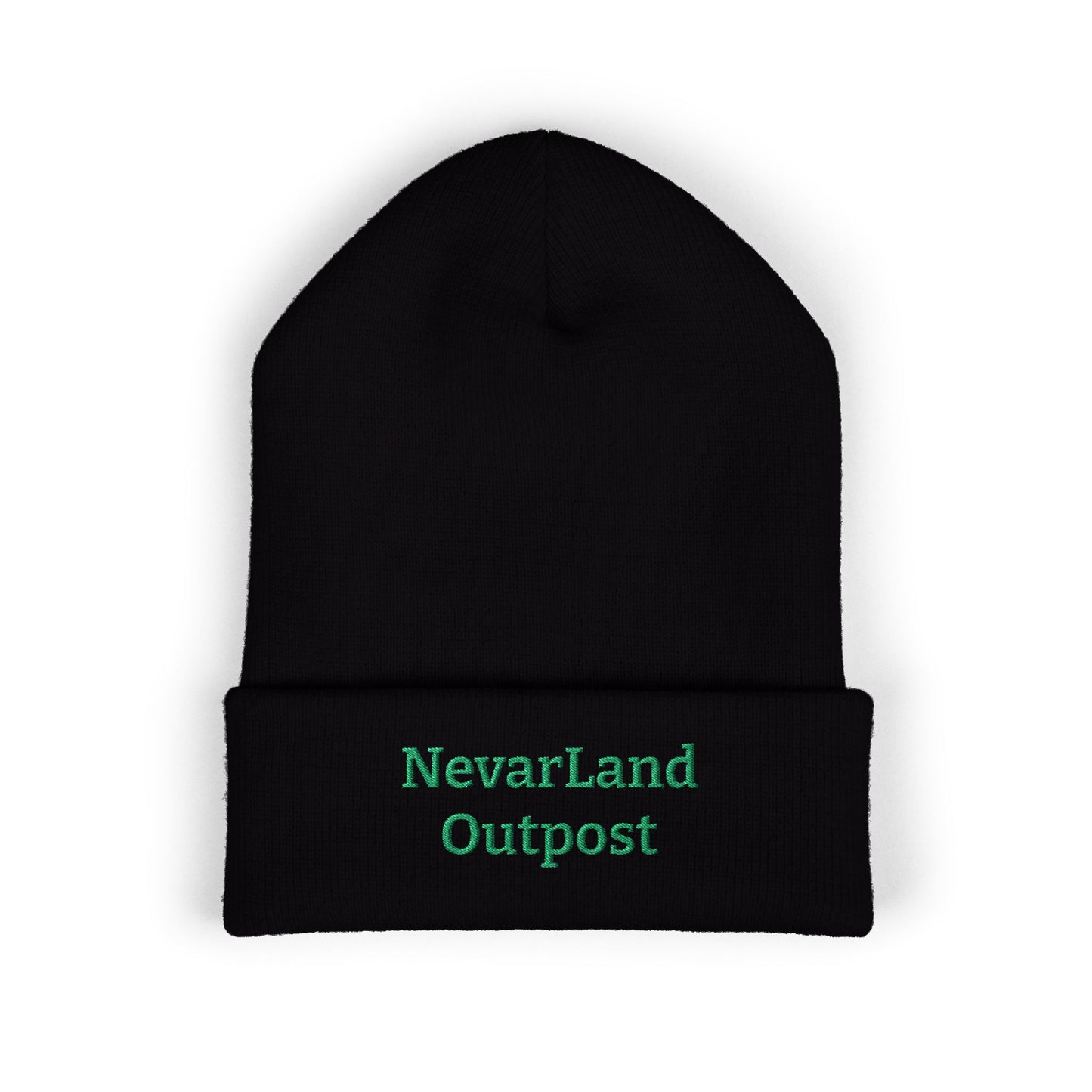 NevarLand Outpost Embroidered Beanie — Branded Cuffed Knit Hat