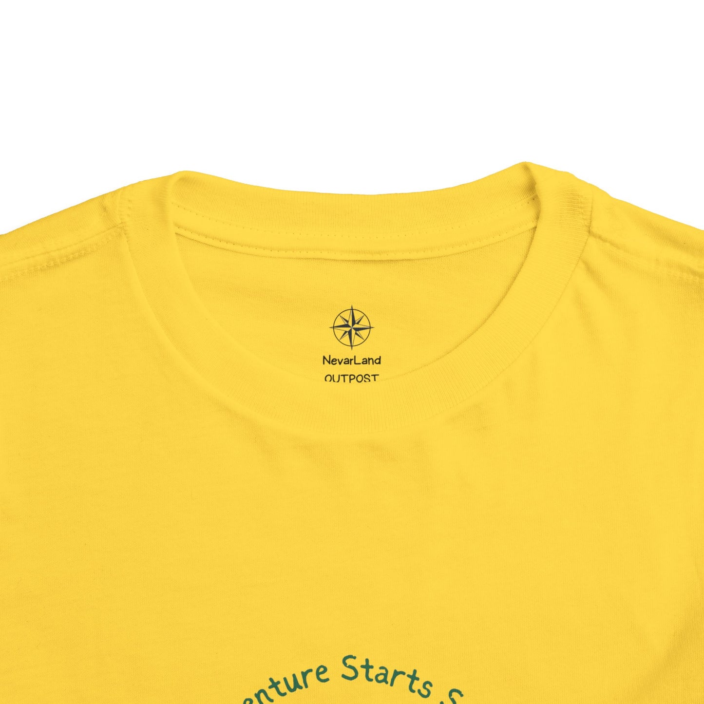 Toddler Tee — "Adventure Starts Small" Woodland Camper Graphic