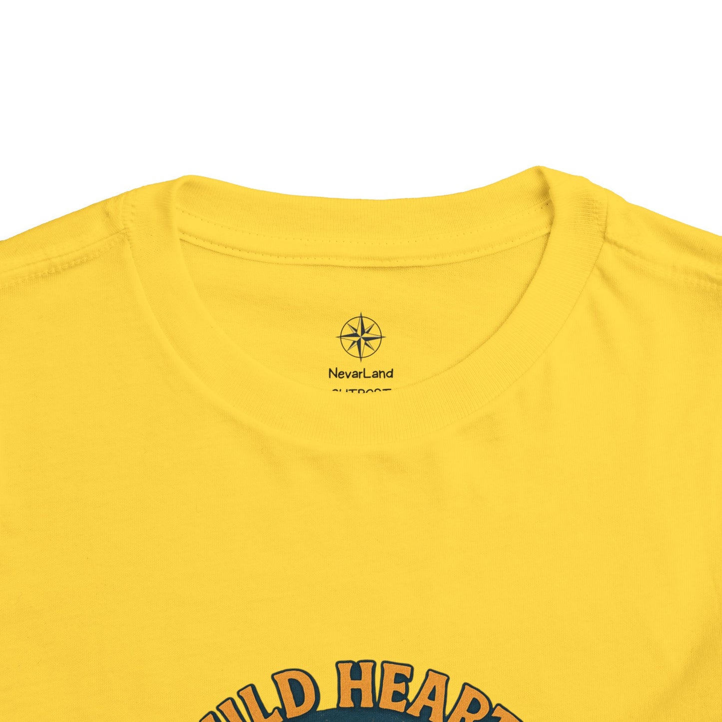 Wild Hearts Never Lost Toddler Tee — Bear Guitar Campfire Kids T-Shirt