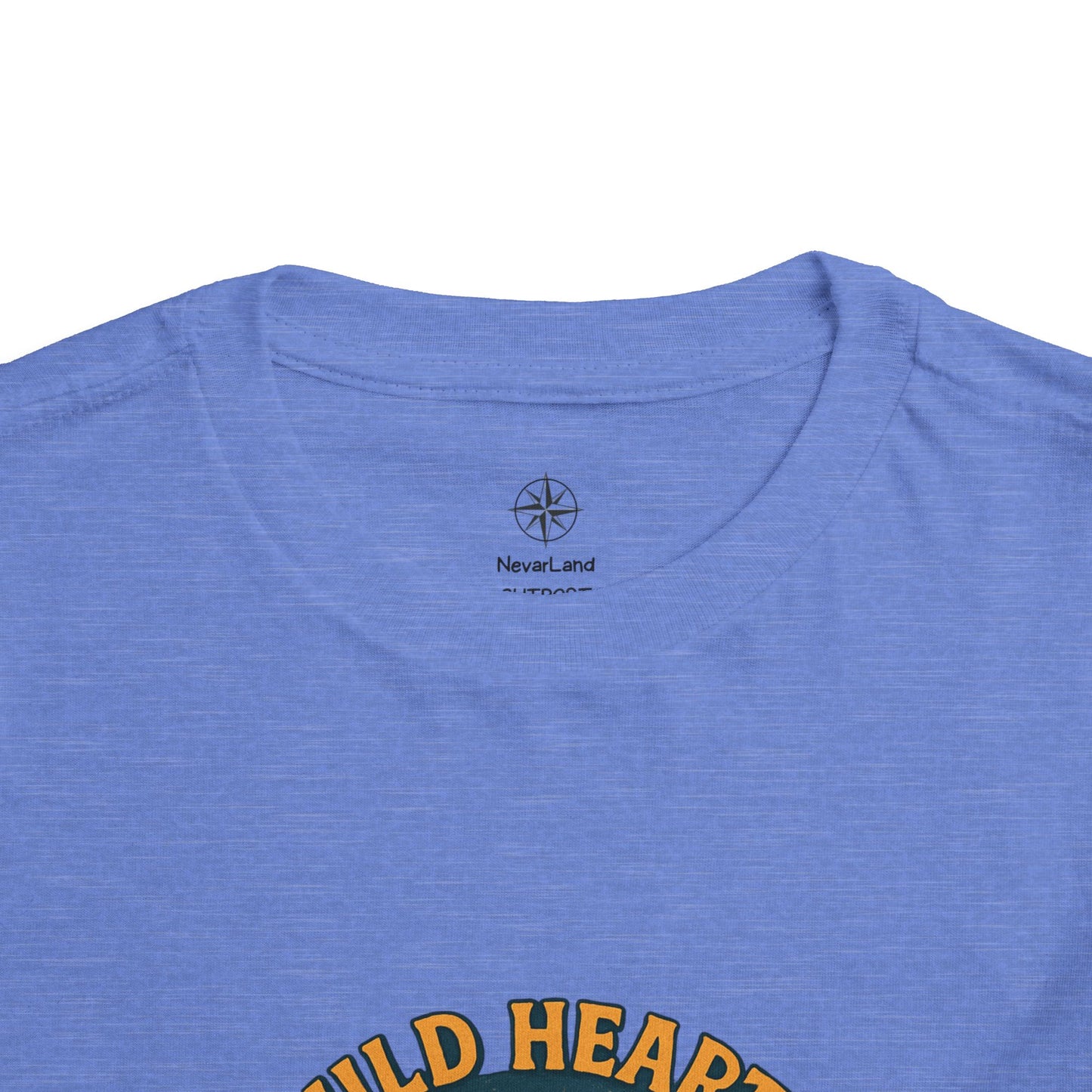 Wild Hearts Never Lost Toddler Tee — Bear Guitar Campfire Kids T-Shirt