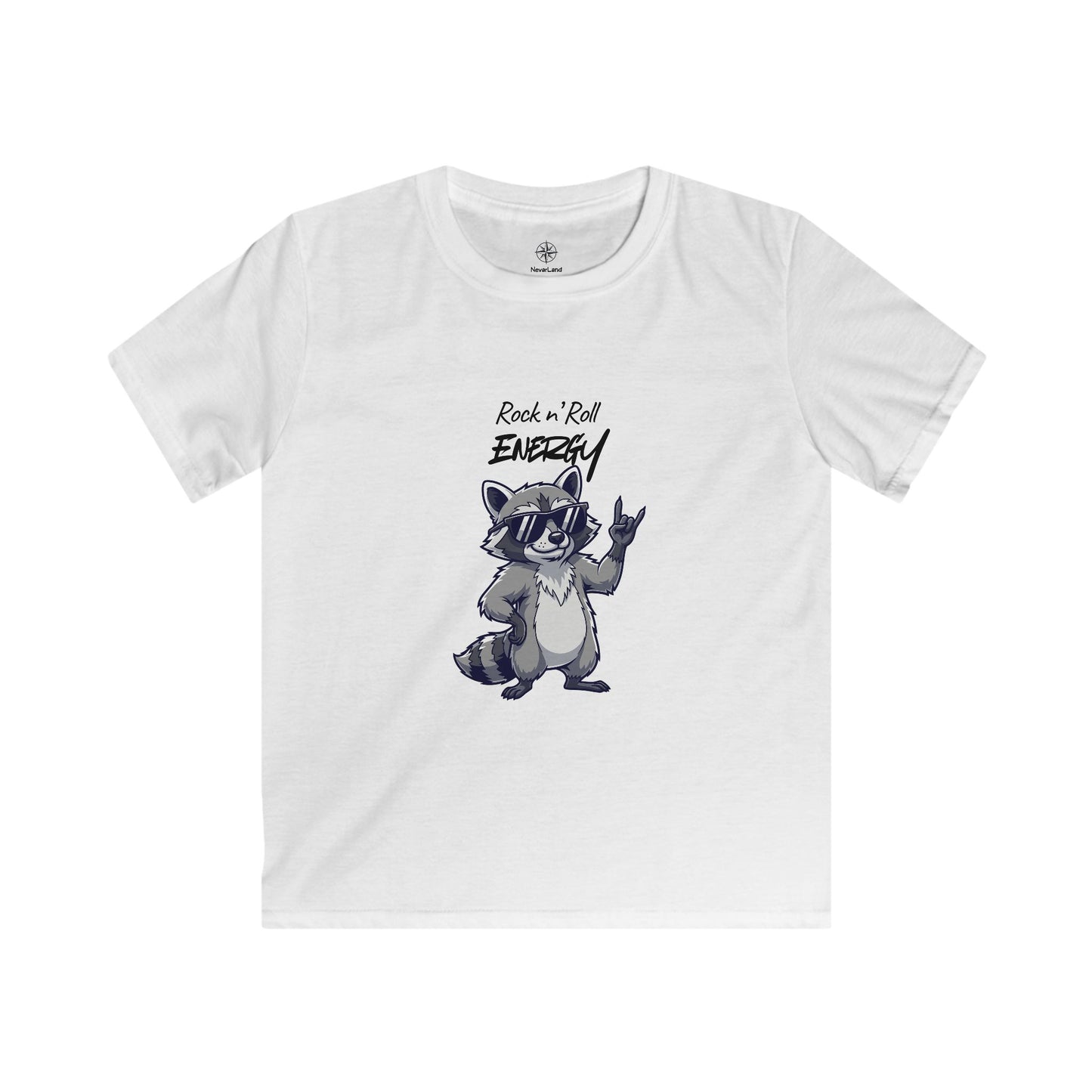 Kids Raccoon "Rock 'n' Roll Energy" Tee - Limited Explorer Drop