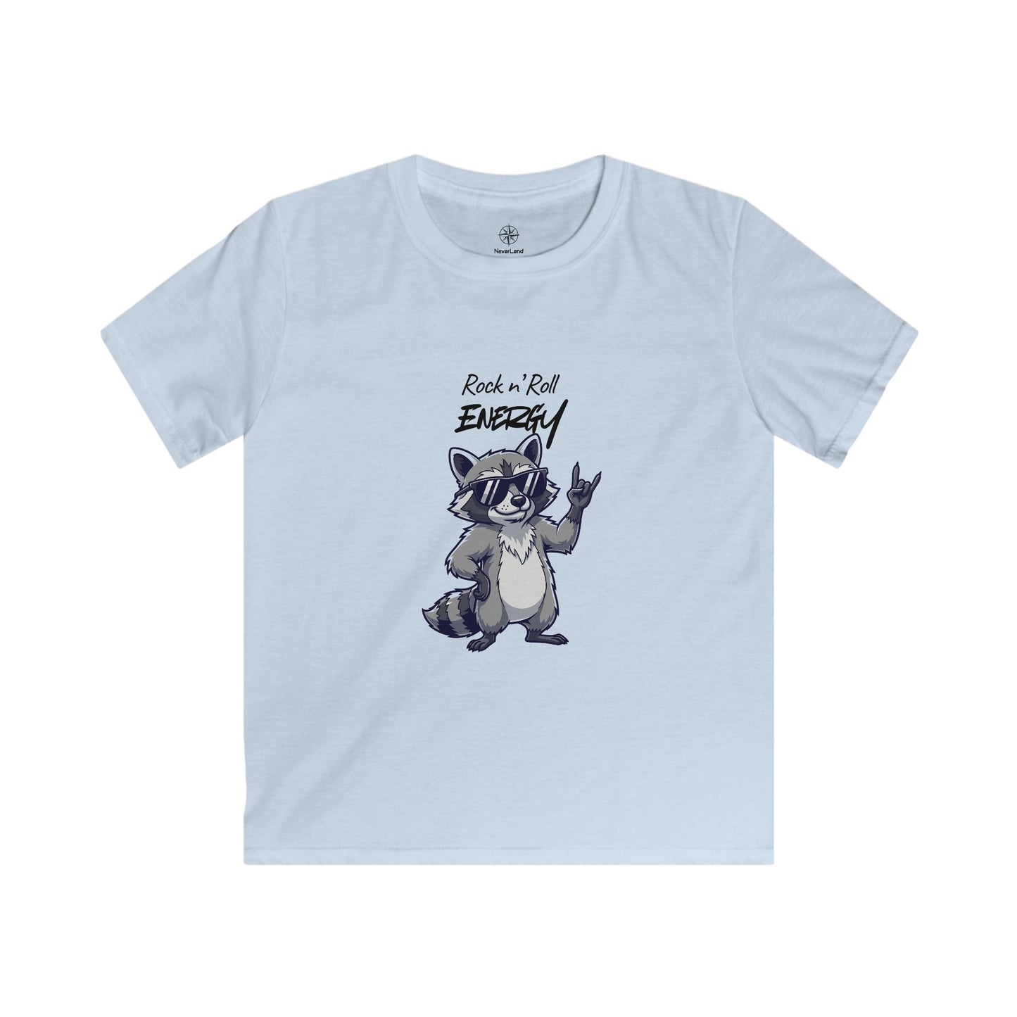 Kids Raccoon "Rock 'n' Roll Energy" Tee - Limited Explorer Drop
