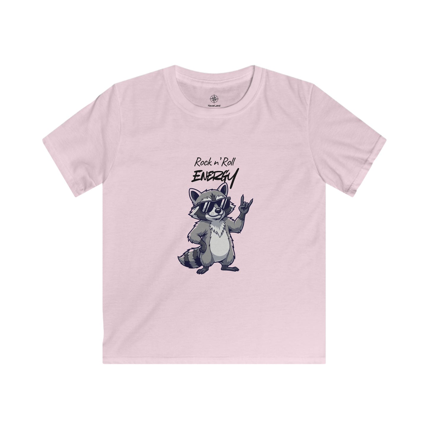 Kids Raccoon "Rock 'n' Roll Energy" Tee - Limited Explorer Drop