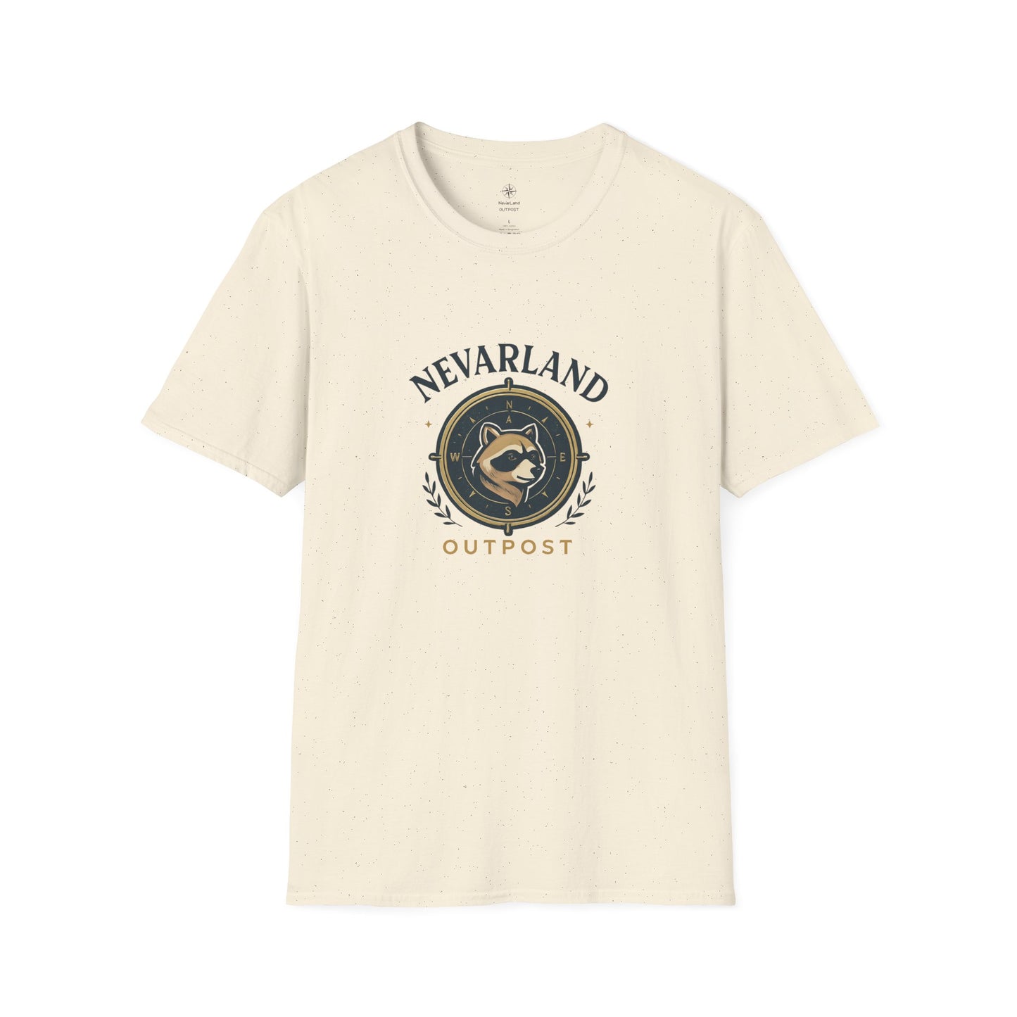Legend (adult) Tee | "NevarLand Racoon Crest"