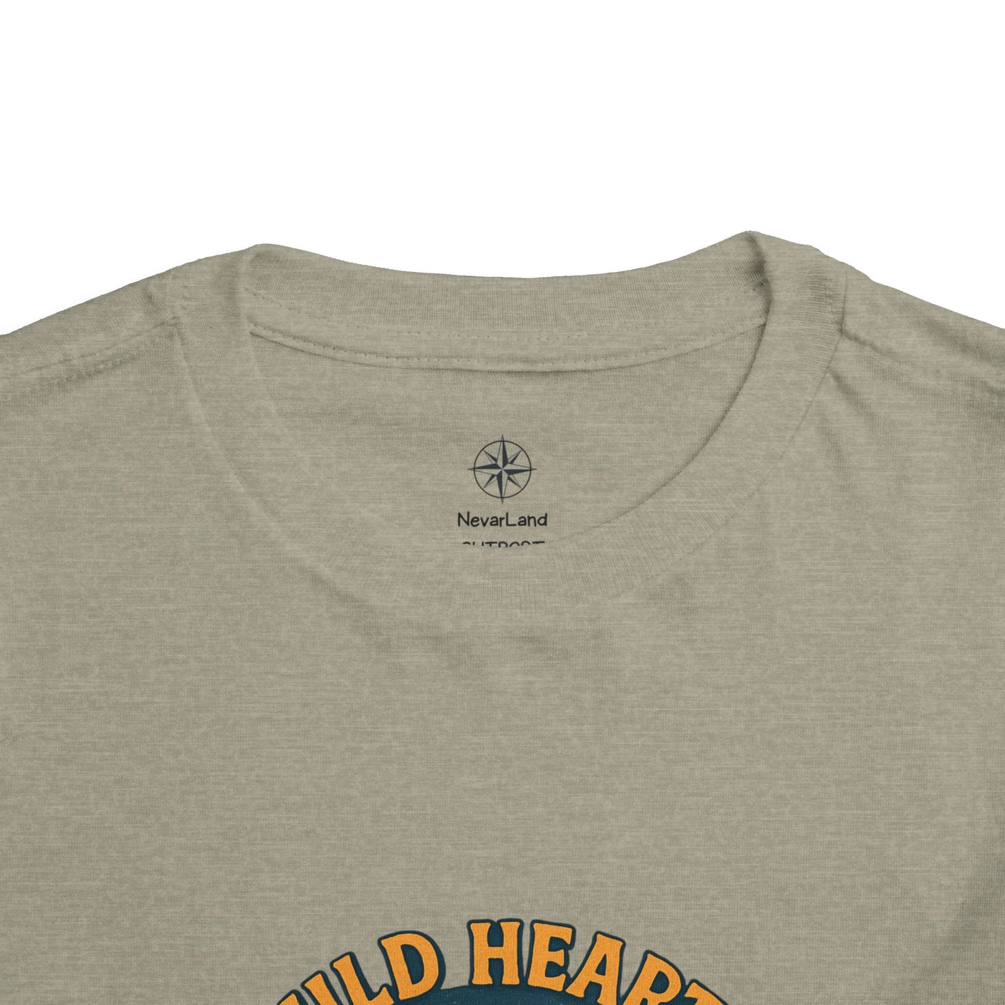 Wild Hearts Never Lost Toddler Tee — Bear Guitar Campfire Kids T-Shirt
