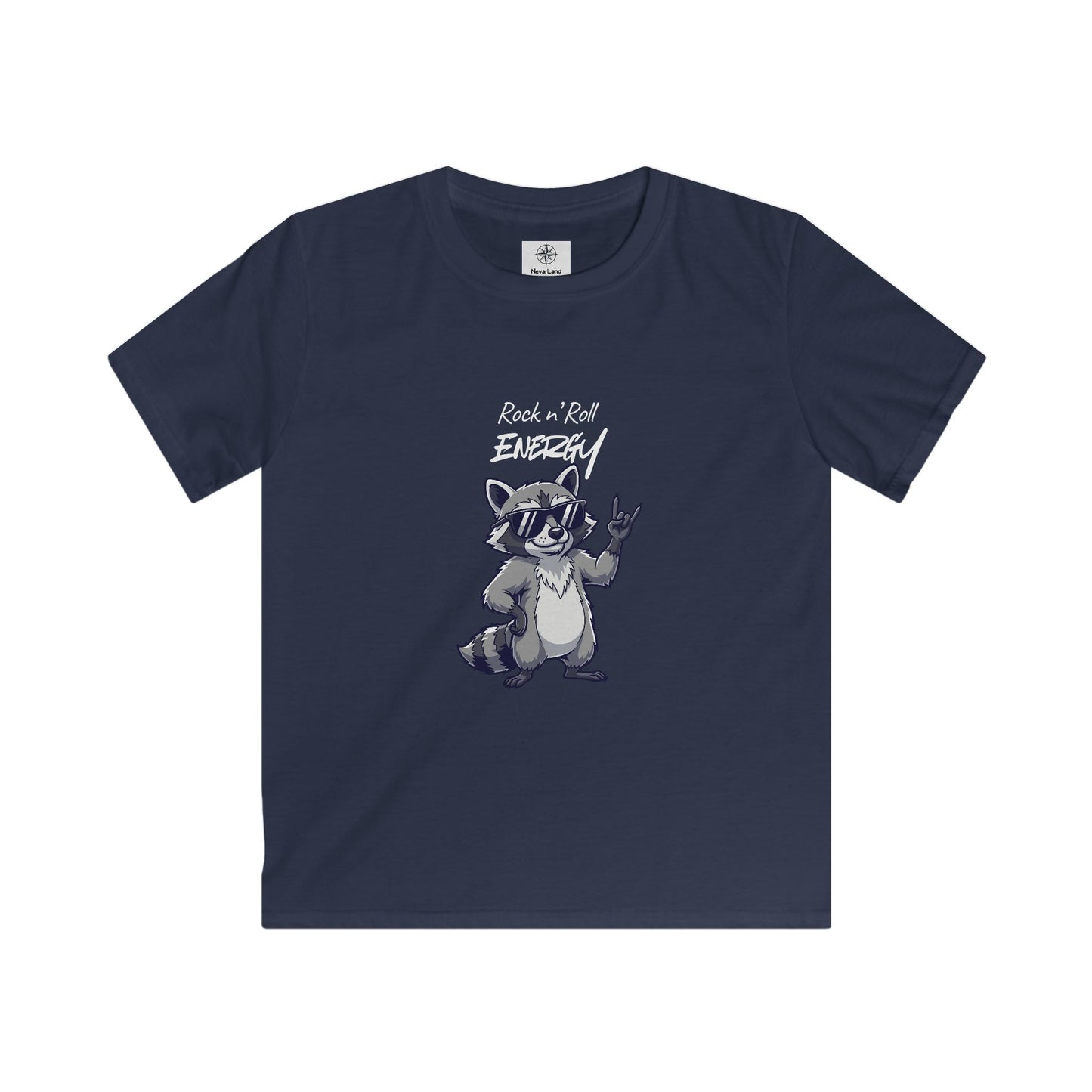 Kids Raccoon "Rock 'n' Roll Energy" Tee - Limited Explorer Drop