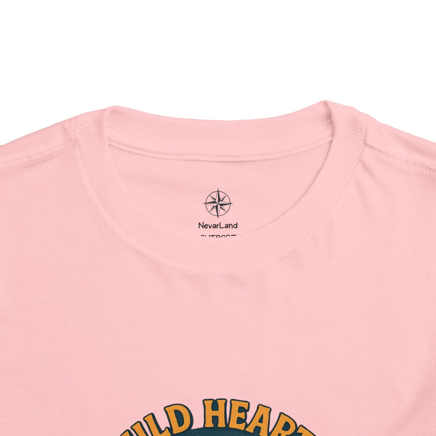Wild Hearts Never Lost Toddler Tee — Bear Guitar Campfire Kids T-Shirt