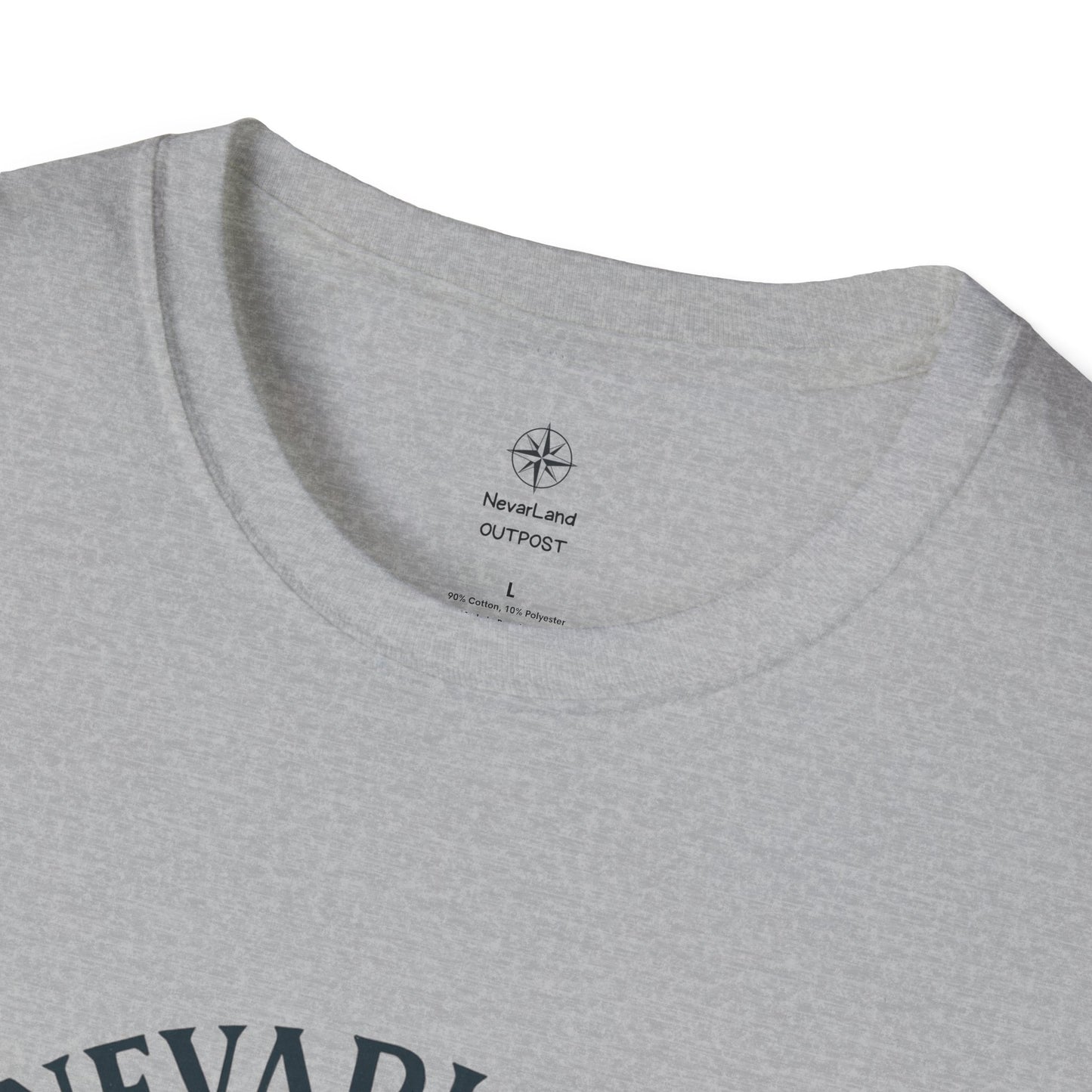 Legend (adult) Tee | "NevarLand Racoon Crest"