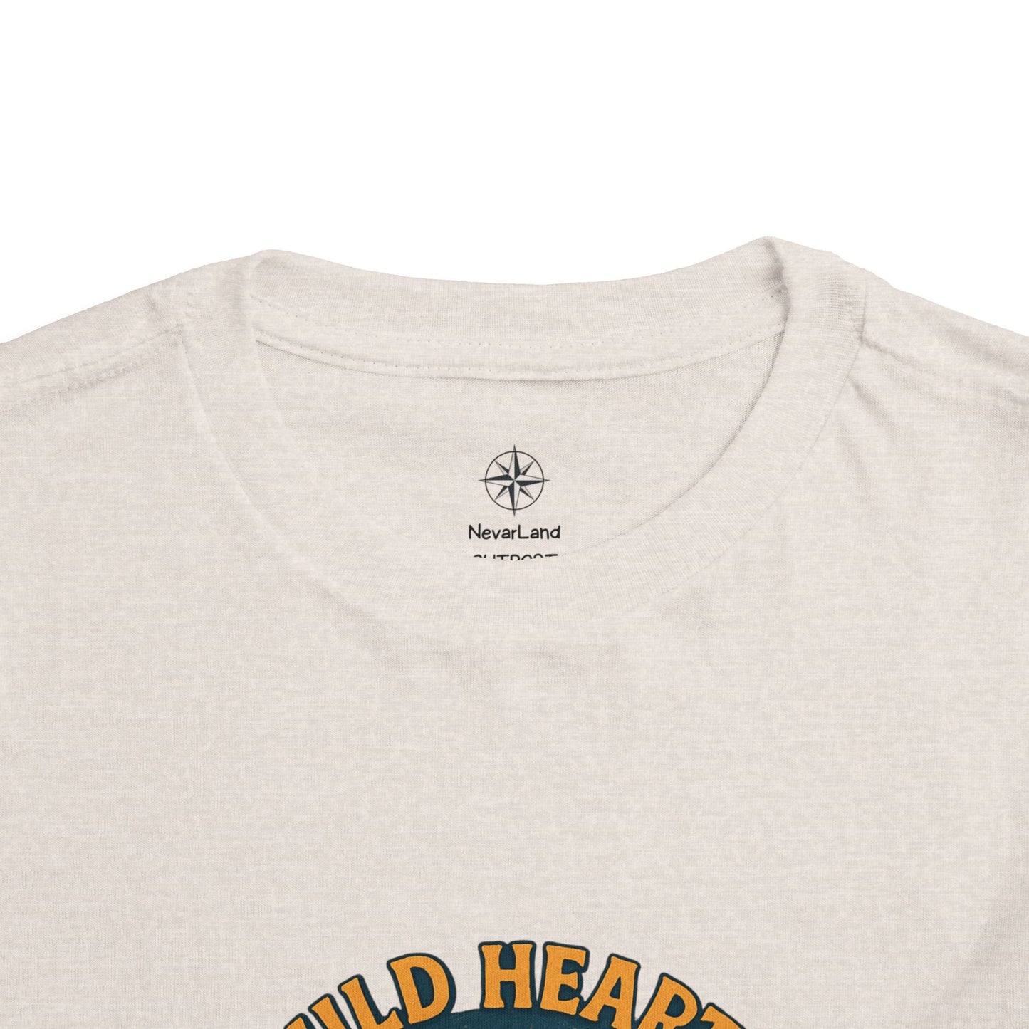 Wild Hearts Never Lost Toddler Tee — Bear Guitar Campfire Kids T-Shirt