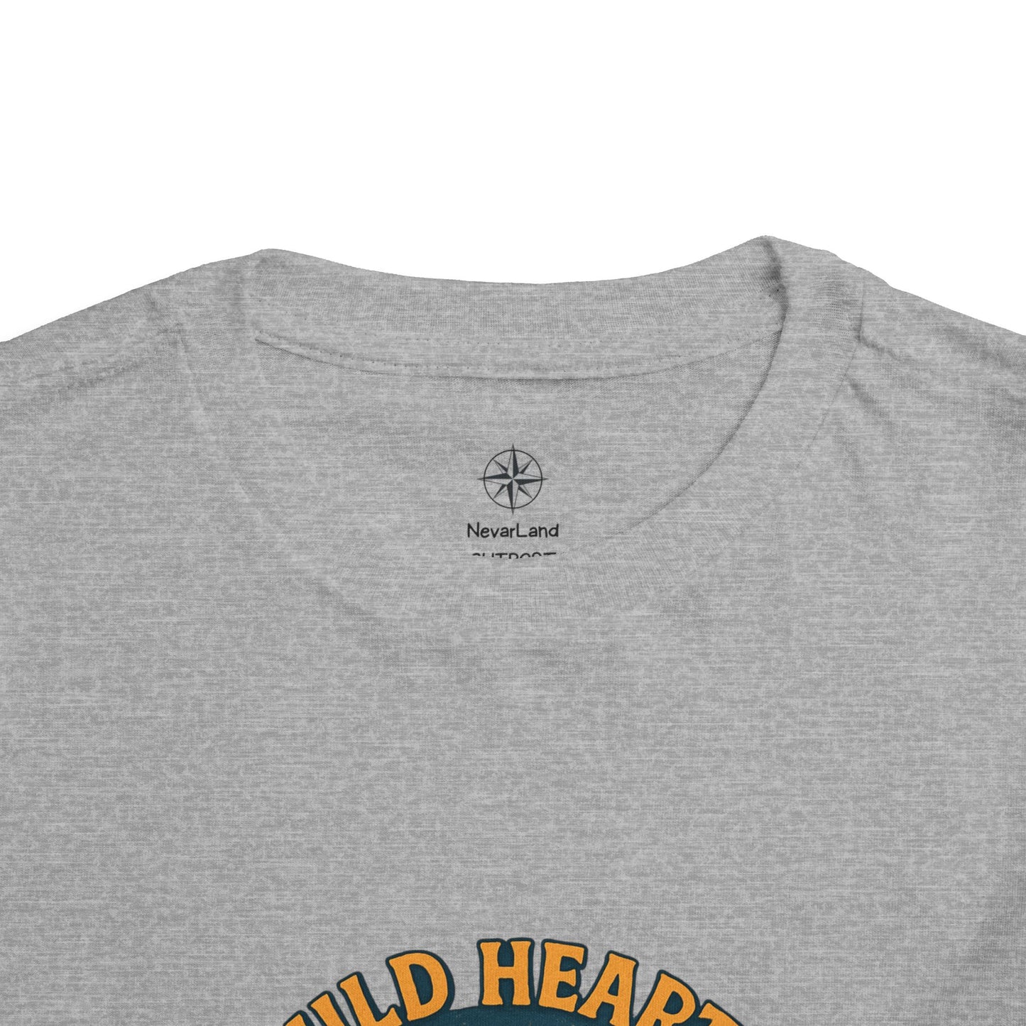 Wild Hearts Never Lost Toddler Tee — Bear Guitar Campfire Kids T-Shirt