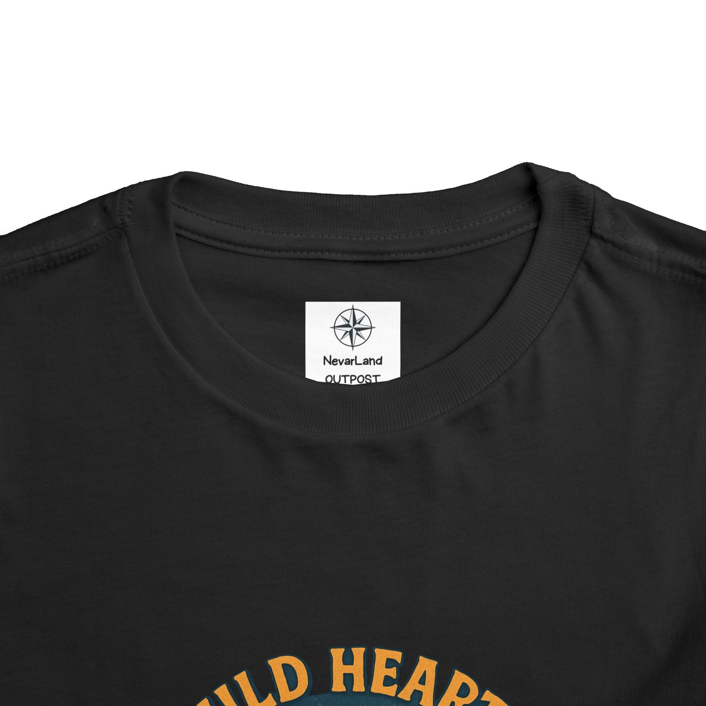 Wild Hearts Never Lost Toddler Tee — Bear Guitar Campfire Kids T-Shirt