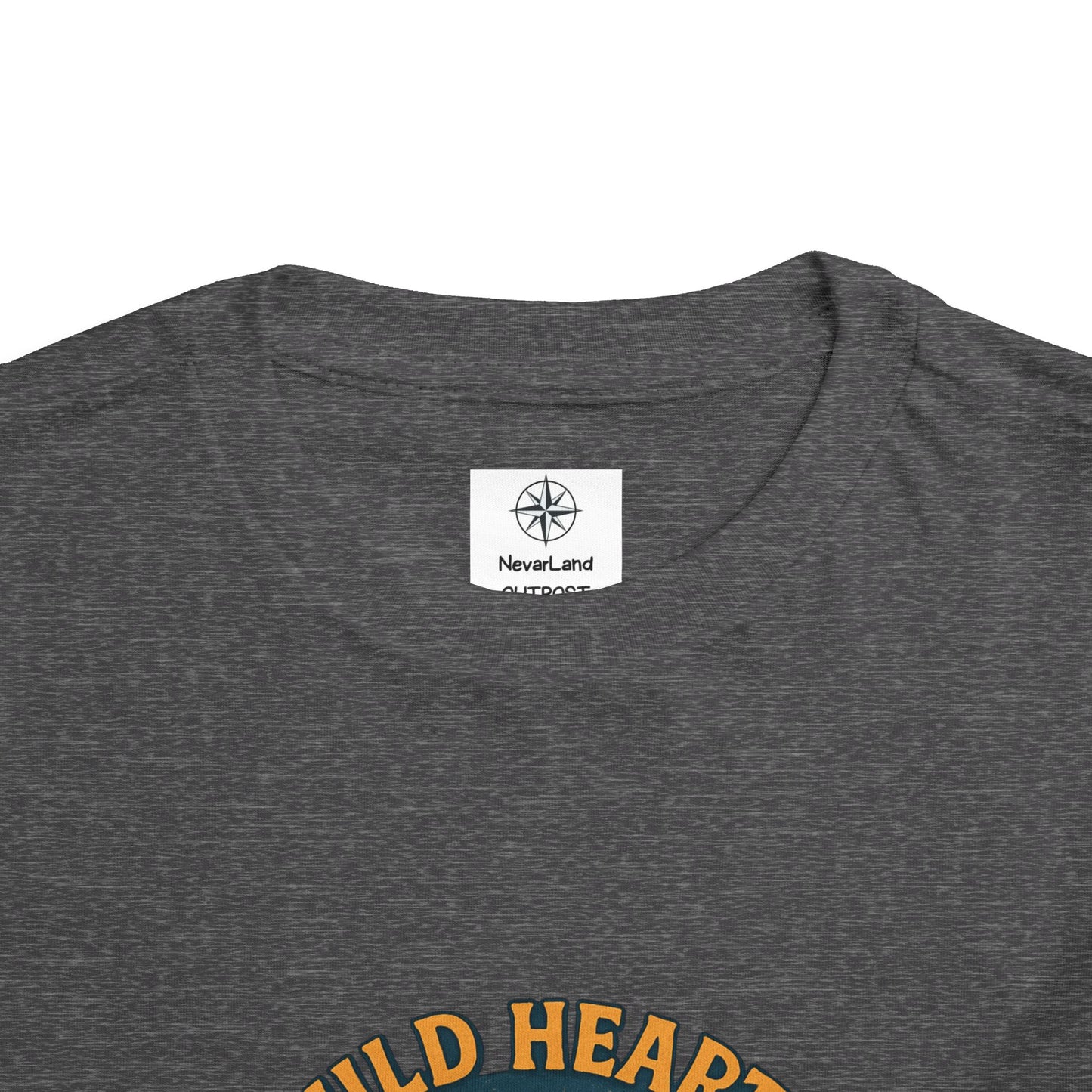 Wild Hearts Never Lost Toddler Tee — Bear Guitar Campfire Kids T-Shirt