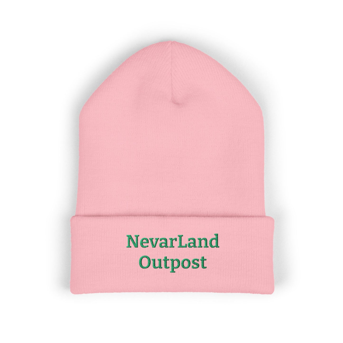 NevarLand Outpost Embroidered Beanie — Branded Cuffed Knit Hat