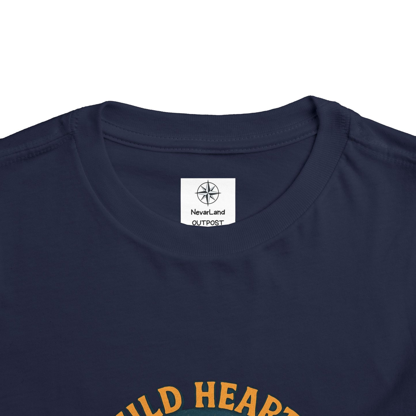 Wild Hearts Never Lost Toddler Tee — Bear Guitar Campfire Kids T-Shirt