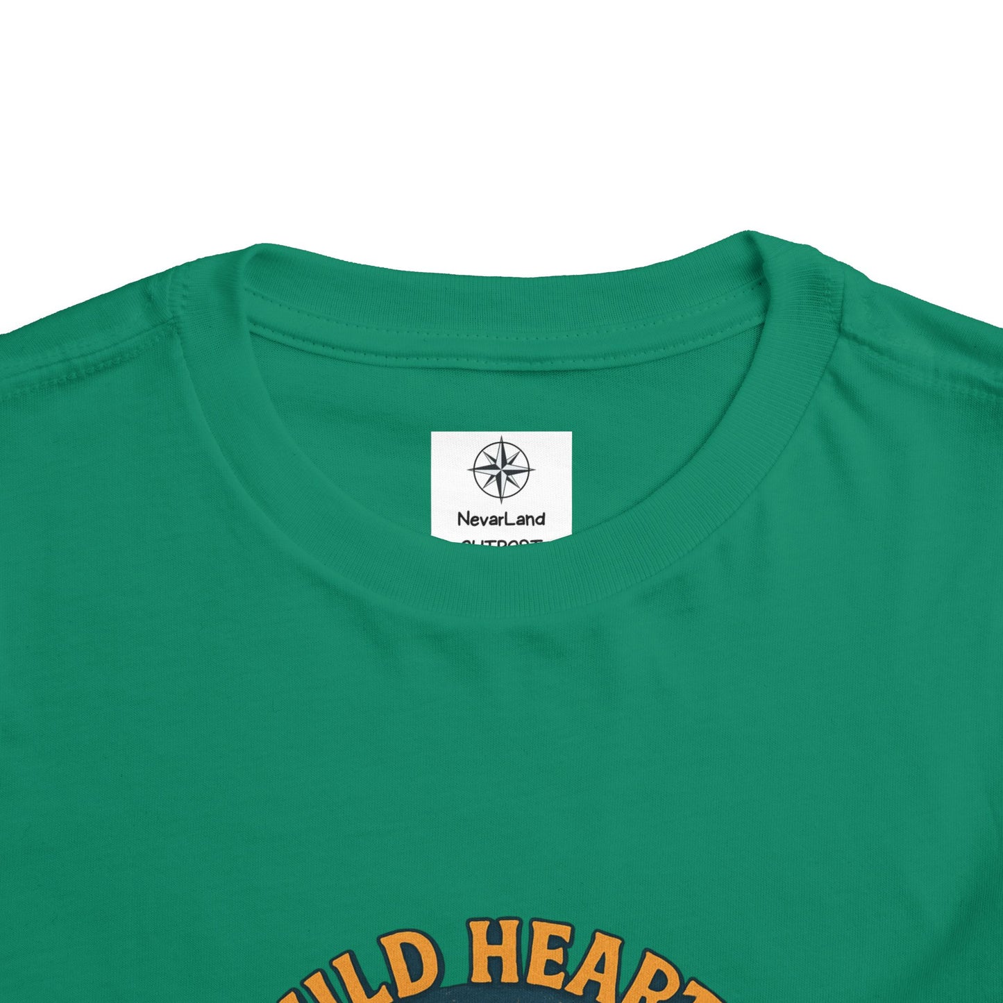 Wild Hearts Never Lost Toddler Tee — Bear Guitar Campfire Kids T-Shirt