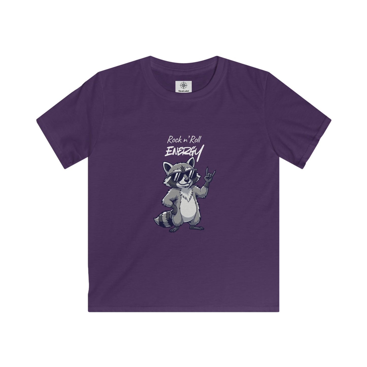 Kids Raccoon "Rock 'n' Roll Energy" Tee - Limited Explorer Drop