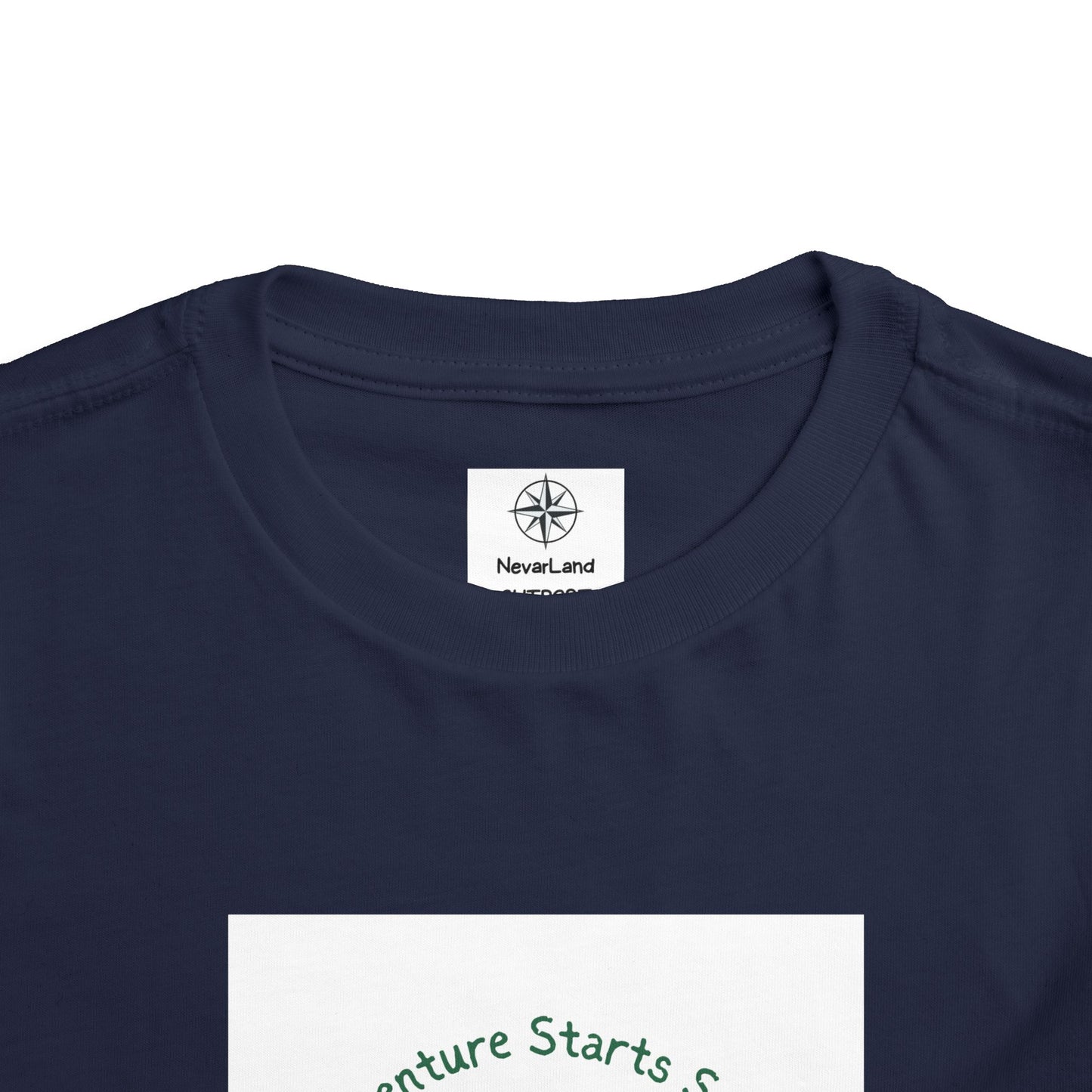 Toddler Tee — "Adventure Starts Small" Woodland Camper Graphic