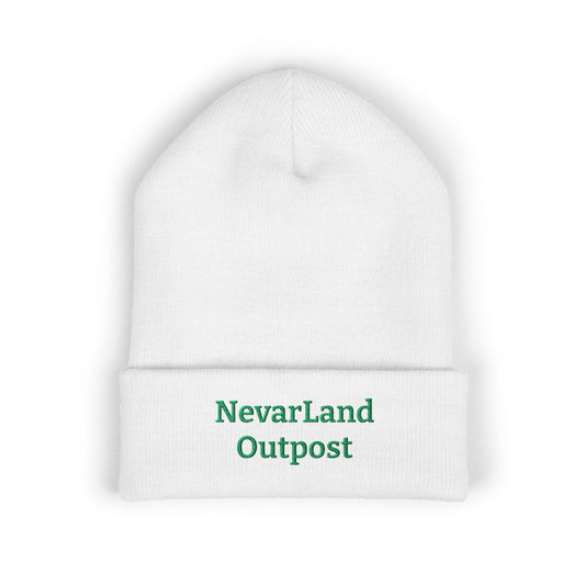 NevarLand Outpost Embroidered Beanie — Branded Cuffed Knit Hat