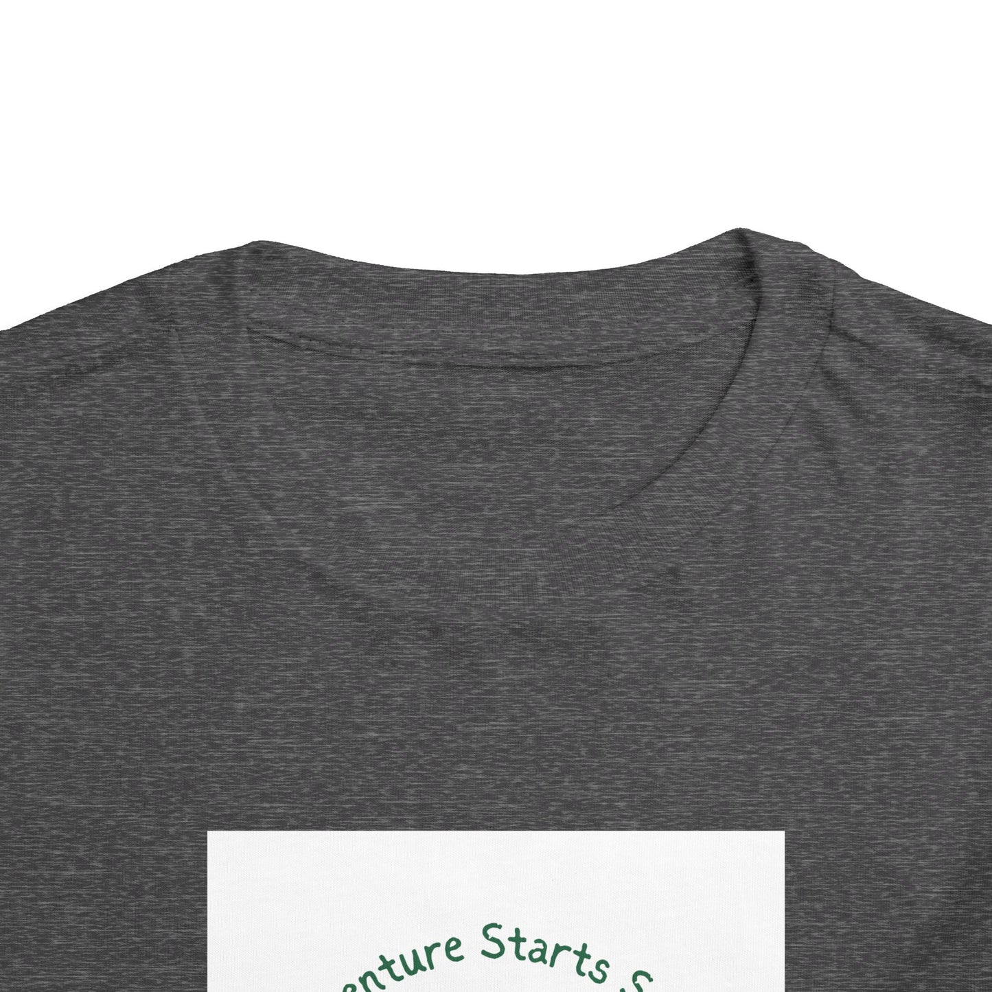 Toddler Tee — "Adventure Starts Small" Woodland Camper Graphic