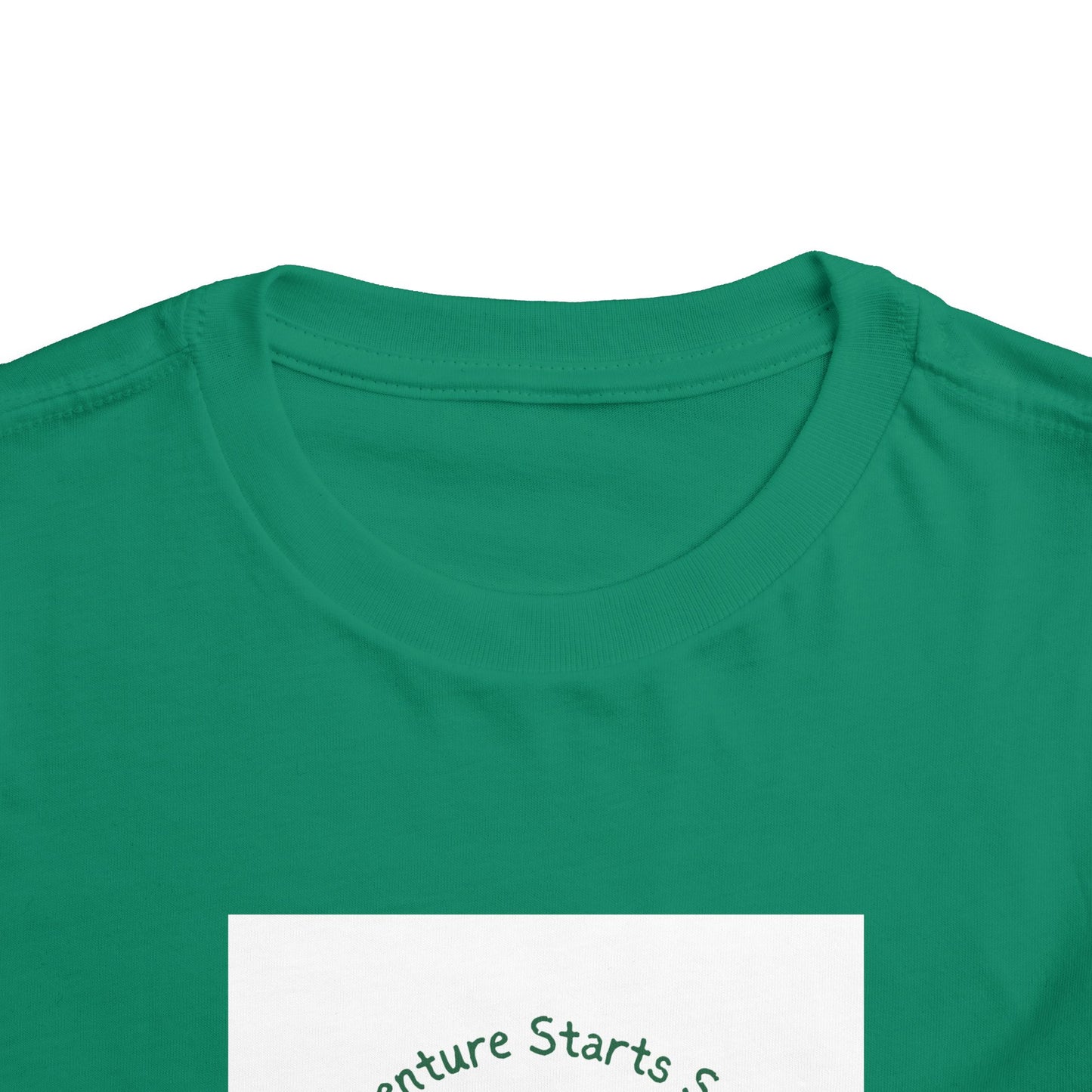 Toddler Tee — "Adventure Starts Small" Woodland Camper Graphic