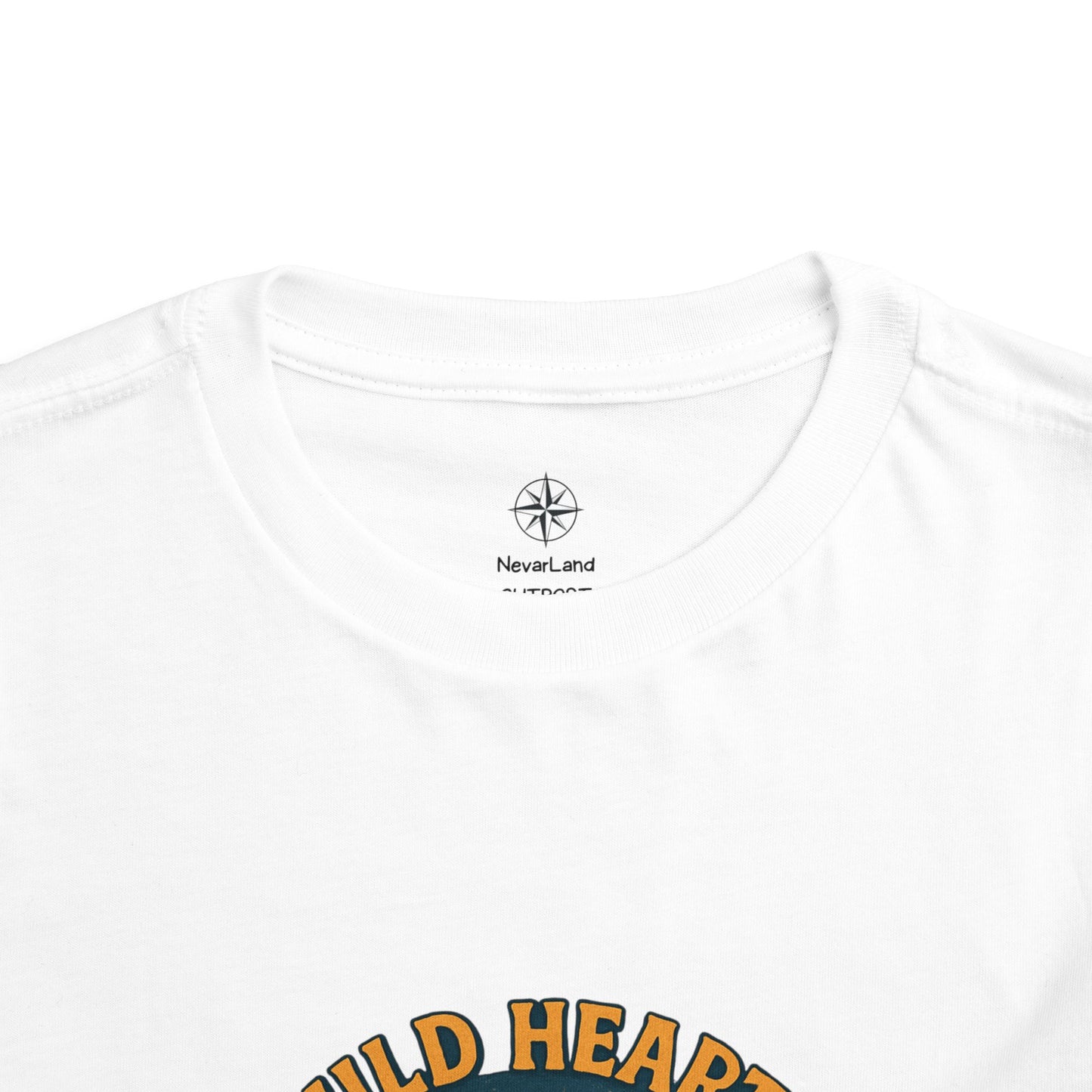 Wild Hearts Never Lost Toddler Tee — Bear Guitar Campfire Kids T-Shirt