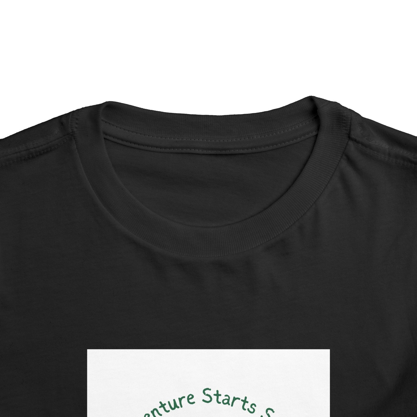 Toddler Tee — "Adventure Starts Small" Woodland Camper Graphic