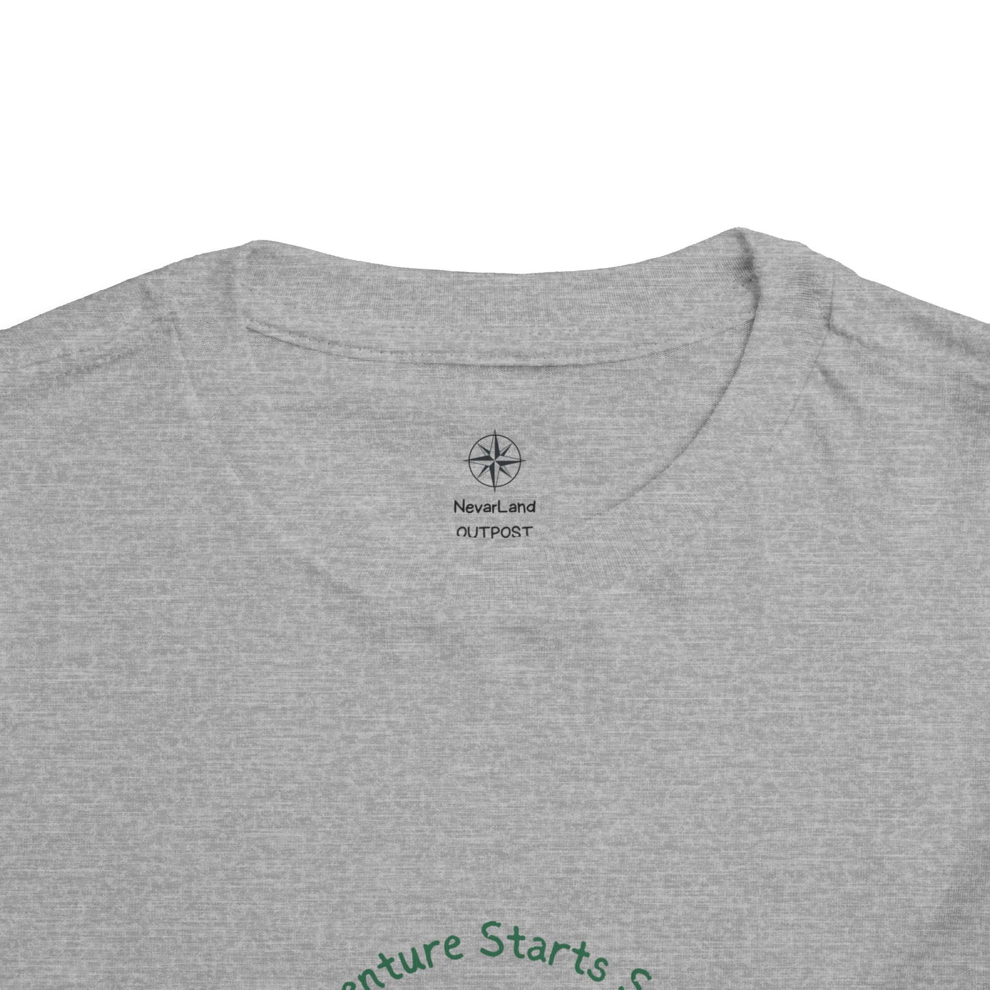 Toddler Tee — "Adventure Starts Small" Woodland Camper Graphic