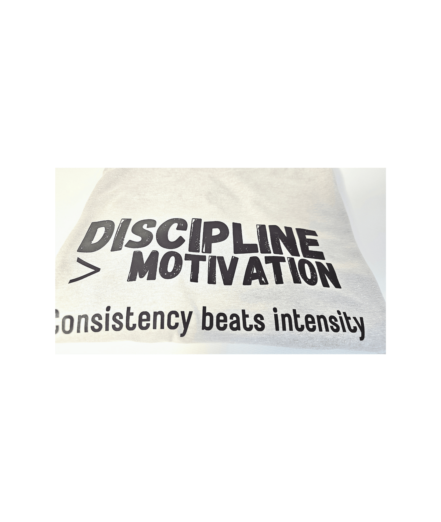 DISCIPLINE > MOTIVATION Tee | Unisex CVC Premium Blend - NevarLand Outpost