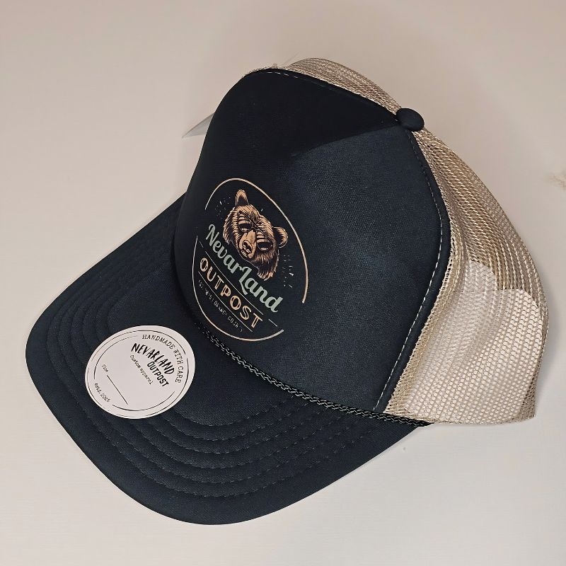 NevarLand Bear Trucker Hat — California Made