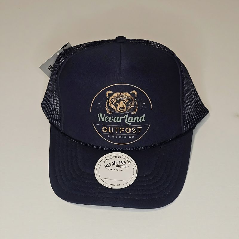 NevarLand Bear Trucker Hat — California Made