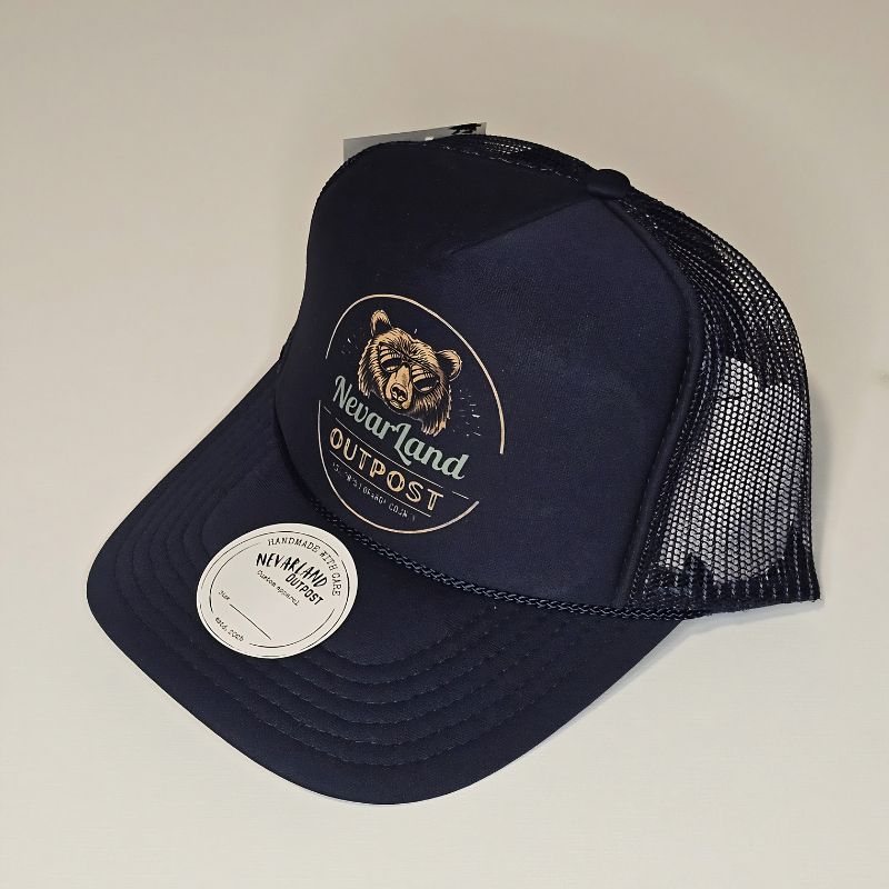 NevarLand Bear Trucker Hat — California Made