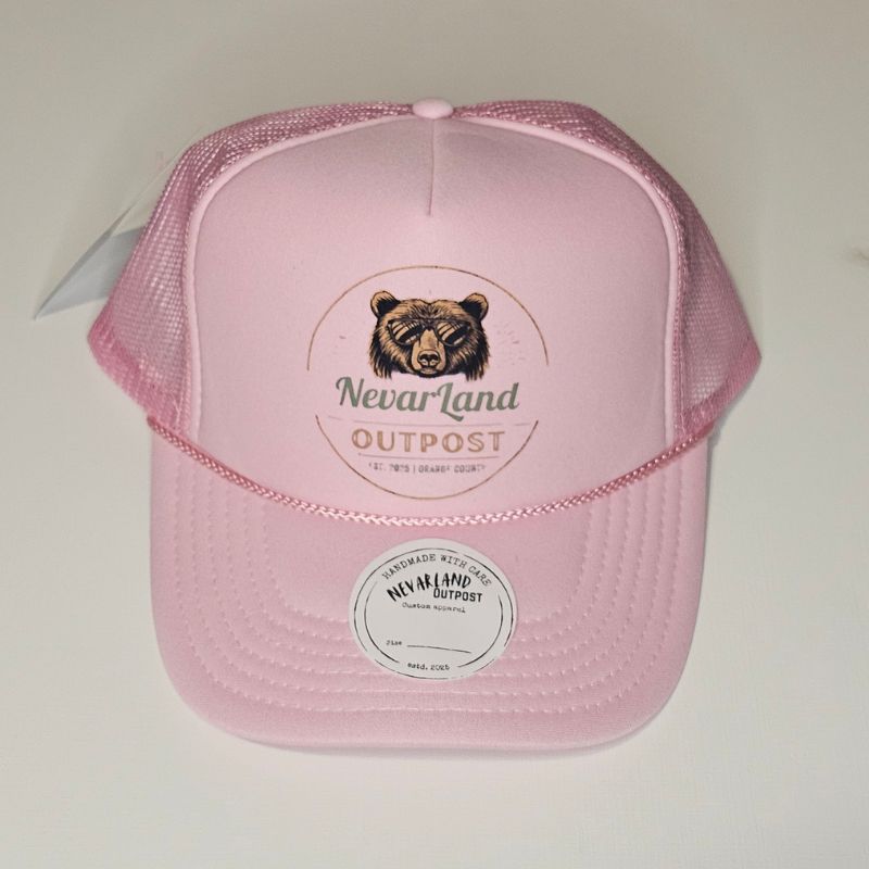 NevarLand Bear Trucker Hat — California Made