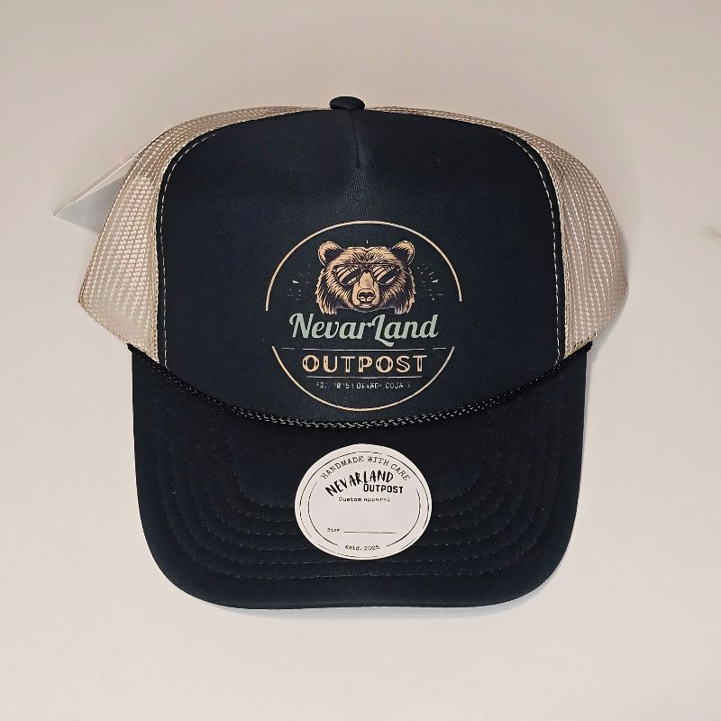 NevarLand Bear Trucker Hat — California Made