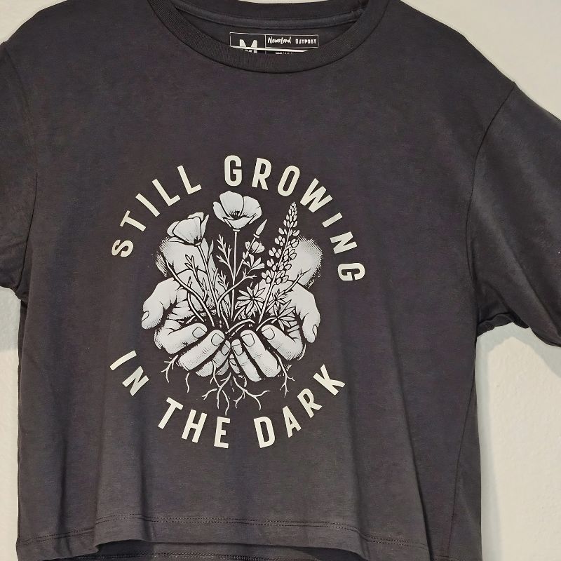 Still Growing in the Dark | Boxy Tee, 100% Cotton